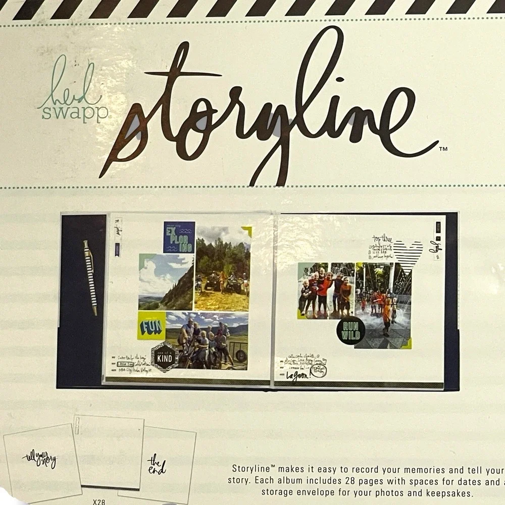Heidi Swapp Storyline2 Post Bound Scrapbook Album 12